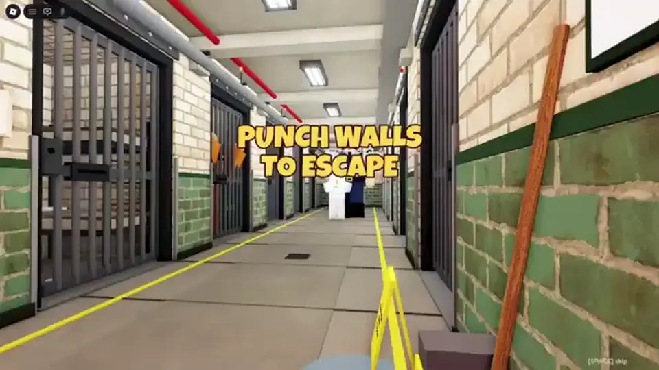Punch Walls to Escape spawn cell HUD used to confirm the right Place before redeeming