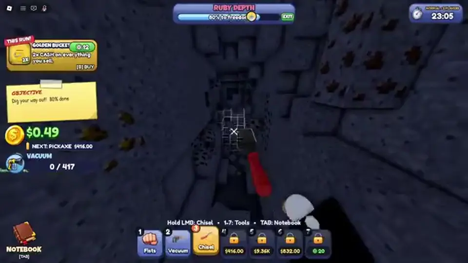 Late-run Punch Walls to Escape space (Unverified floor identity vs listing)